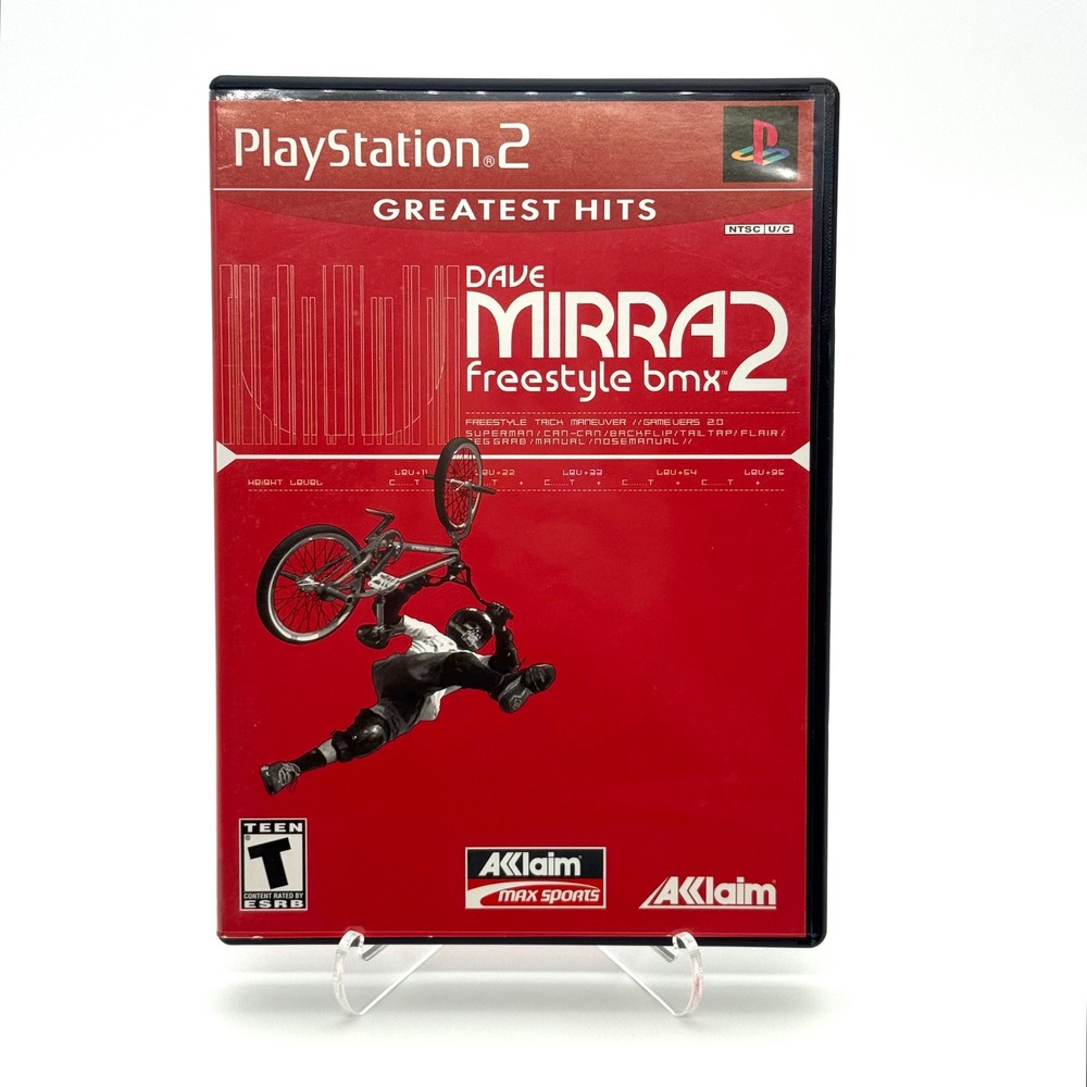 Dave Mirra Freestyle BMX 2 Sony PlayStation 2 PS2 Game CIB Greatest Hits